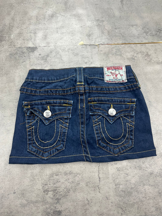 Mini True Religion Y2k Jeans Rock