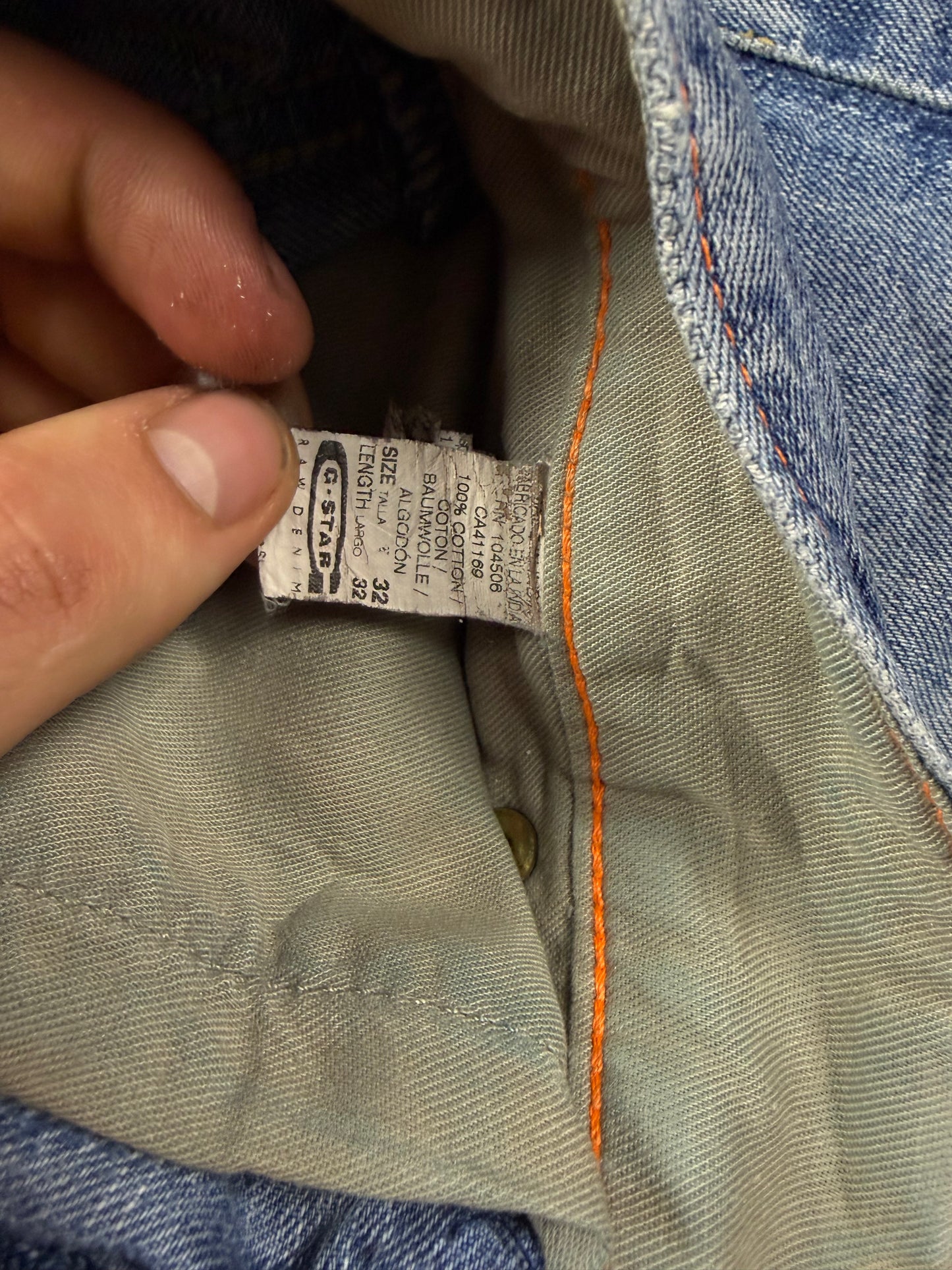 g-star jeans y2k backprint streetwear