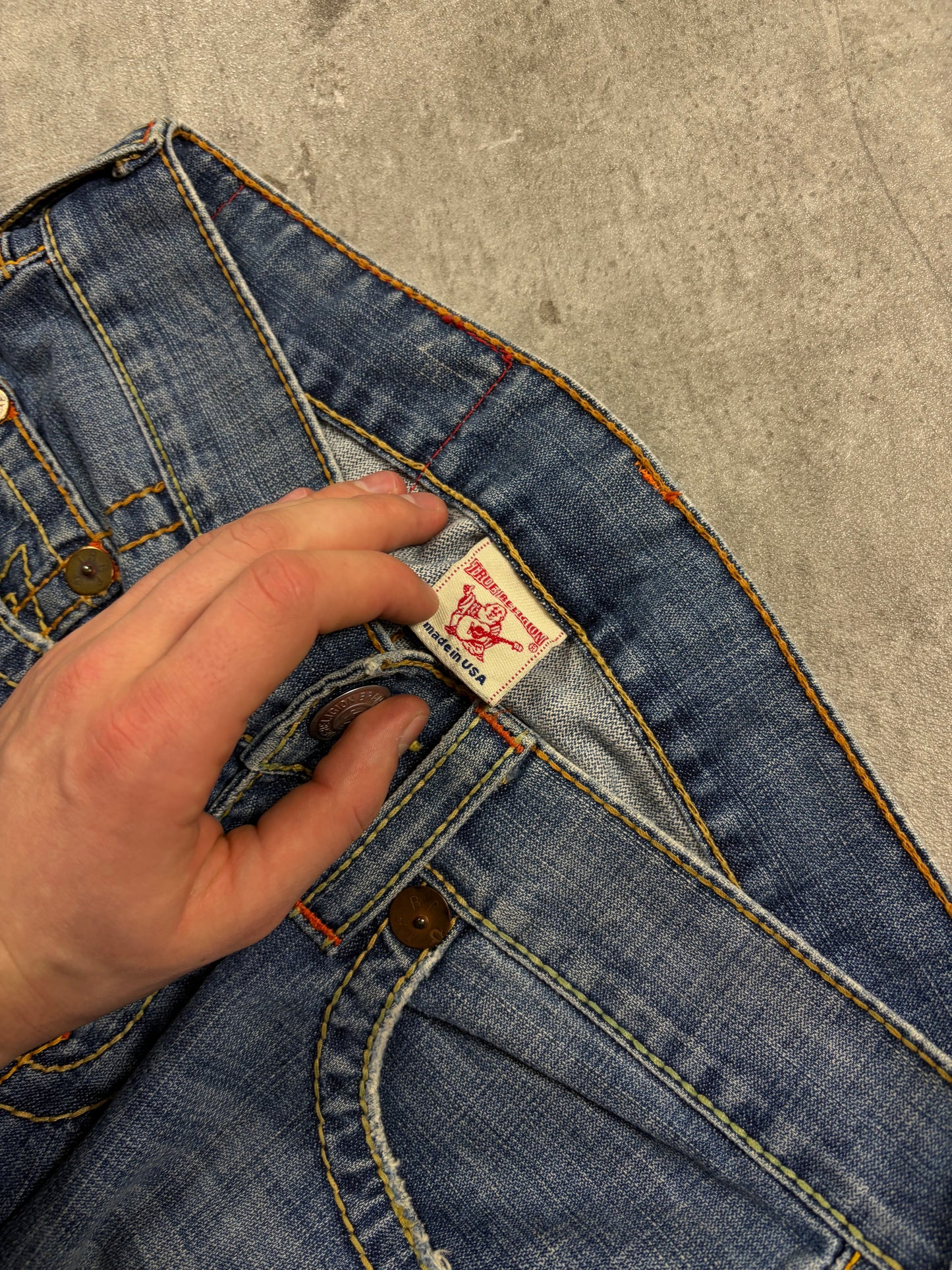 True Religion Bootcut Jeans Damen 2000er Style