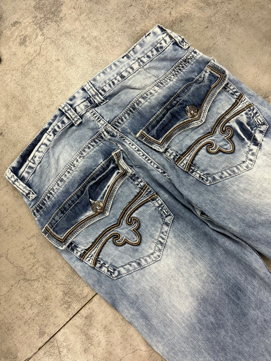 Vintage Y2k Rock Revival Straight Jeans