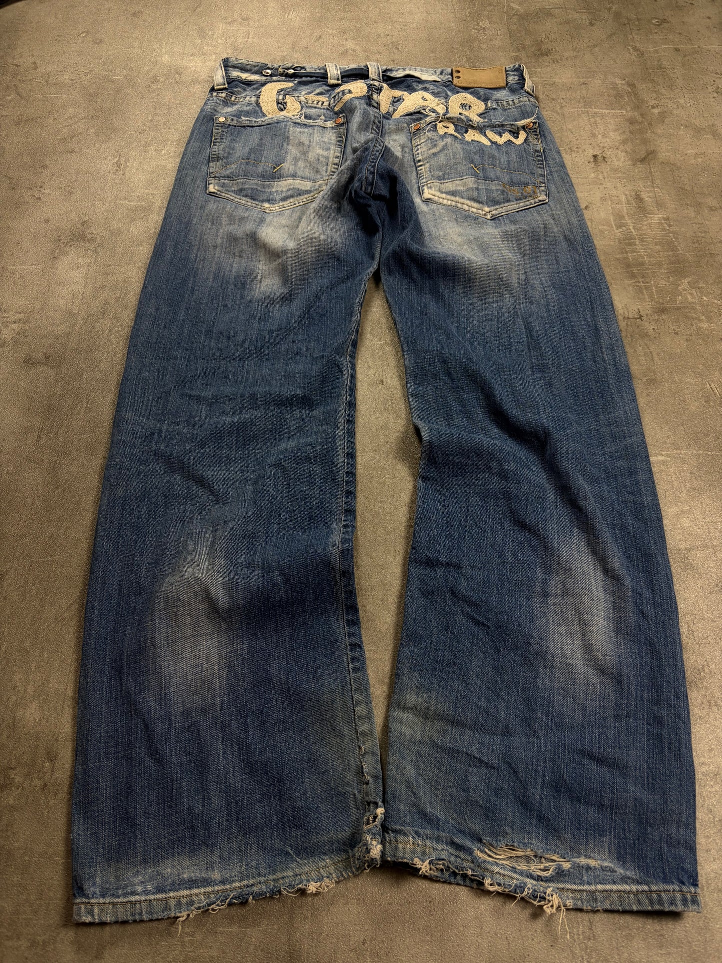 Vintage G-Star Embroidered Armani Baggy Jeans
