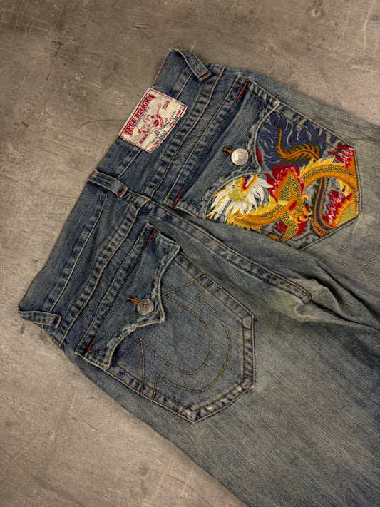 Vintage True Religion 3/4 Jeans Baggy