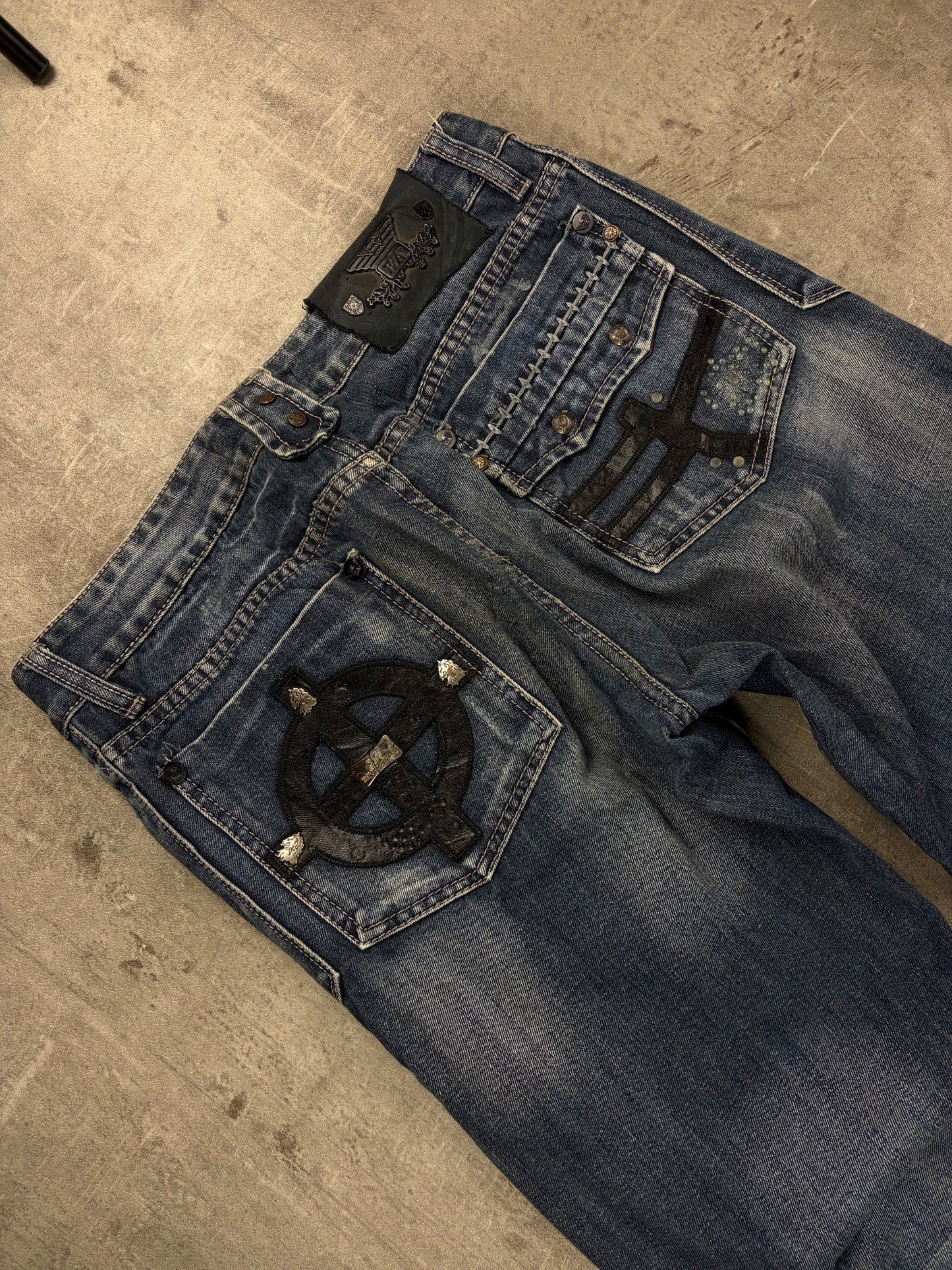 Vintage Y2K Armani Jeans Baggy Backprint