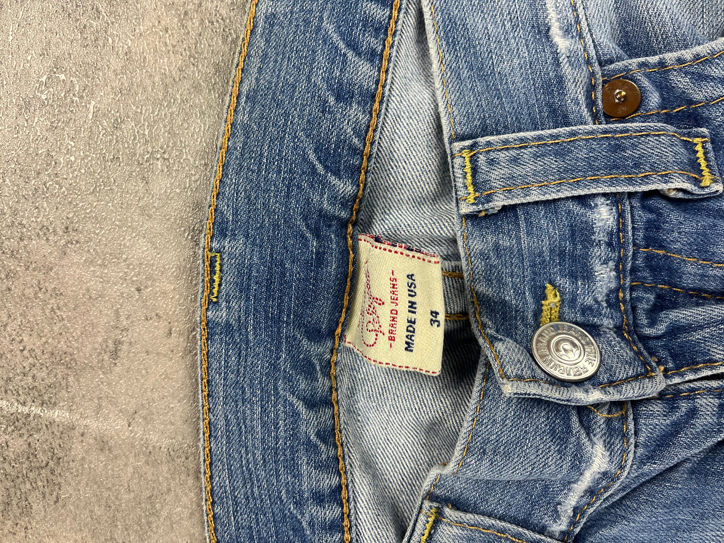 Vintage Y2k True Religion Baggy Jeans W34