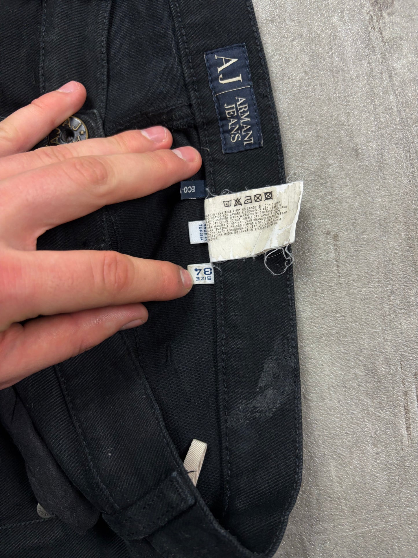 Armani Vintage Baggy Jeans Herren Pasha Look Oversize