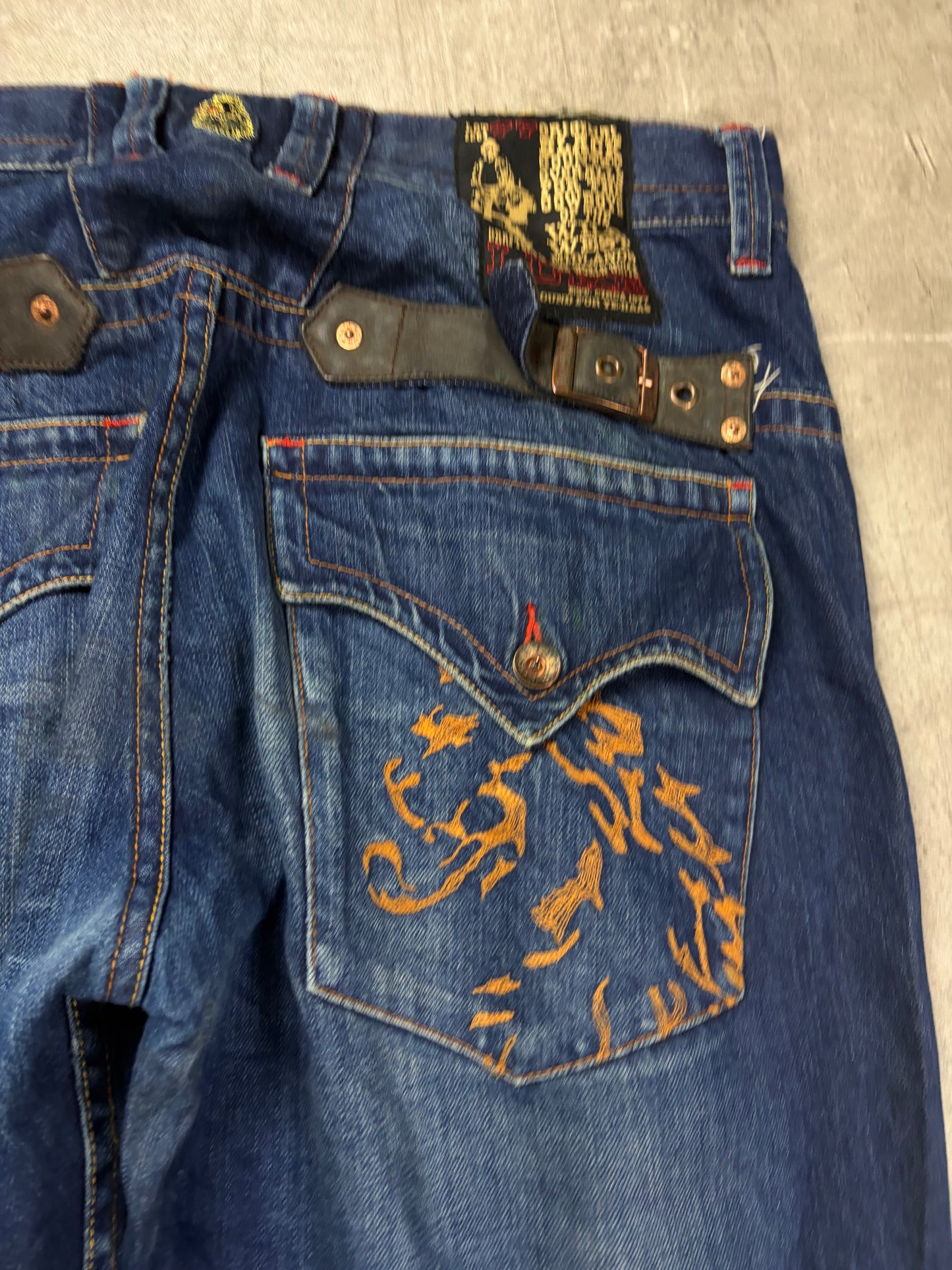 Japanese Washed Y2k denim Pasha Style