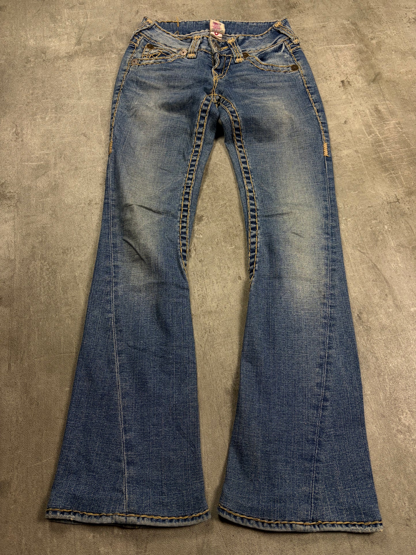 true religion jeans vintage low rise flared