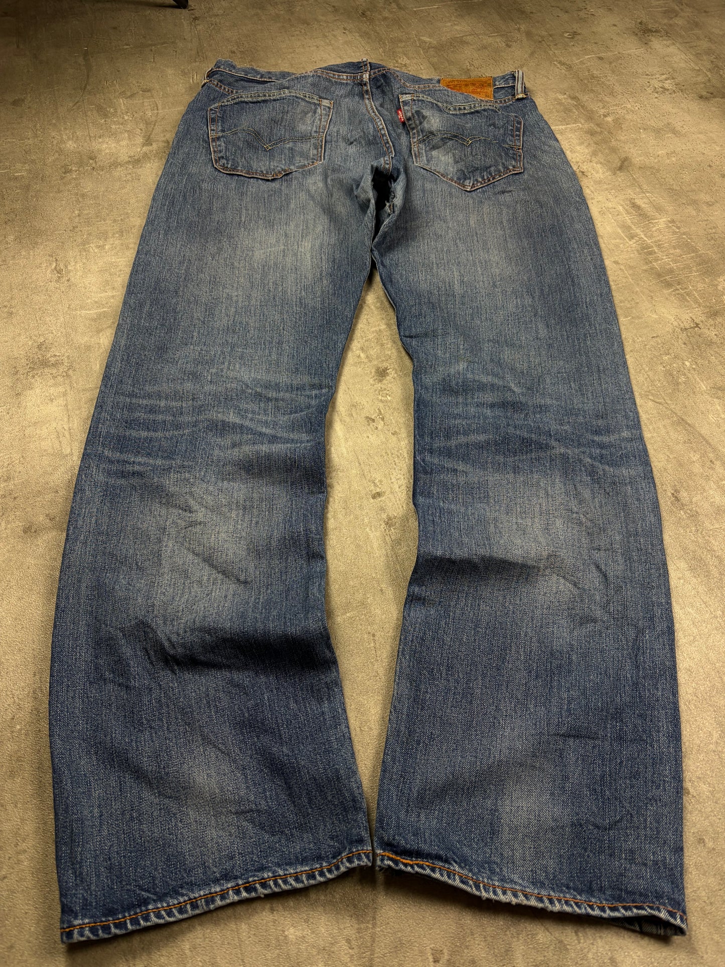 Levis 501 Straight Bootcut Jeans Herren Casual Denim