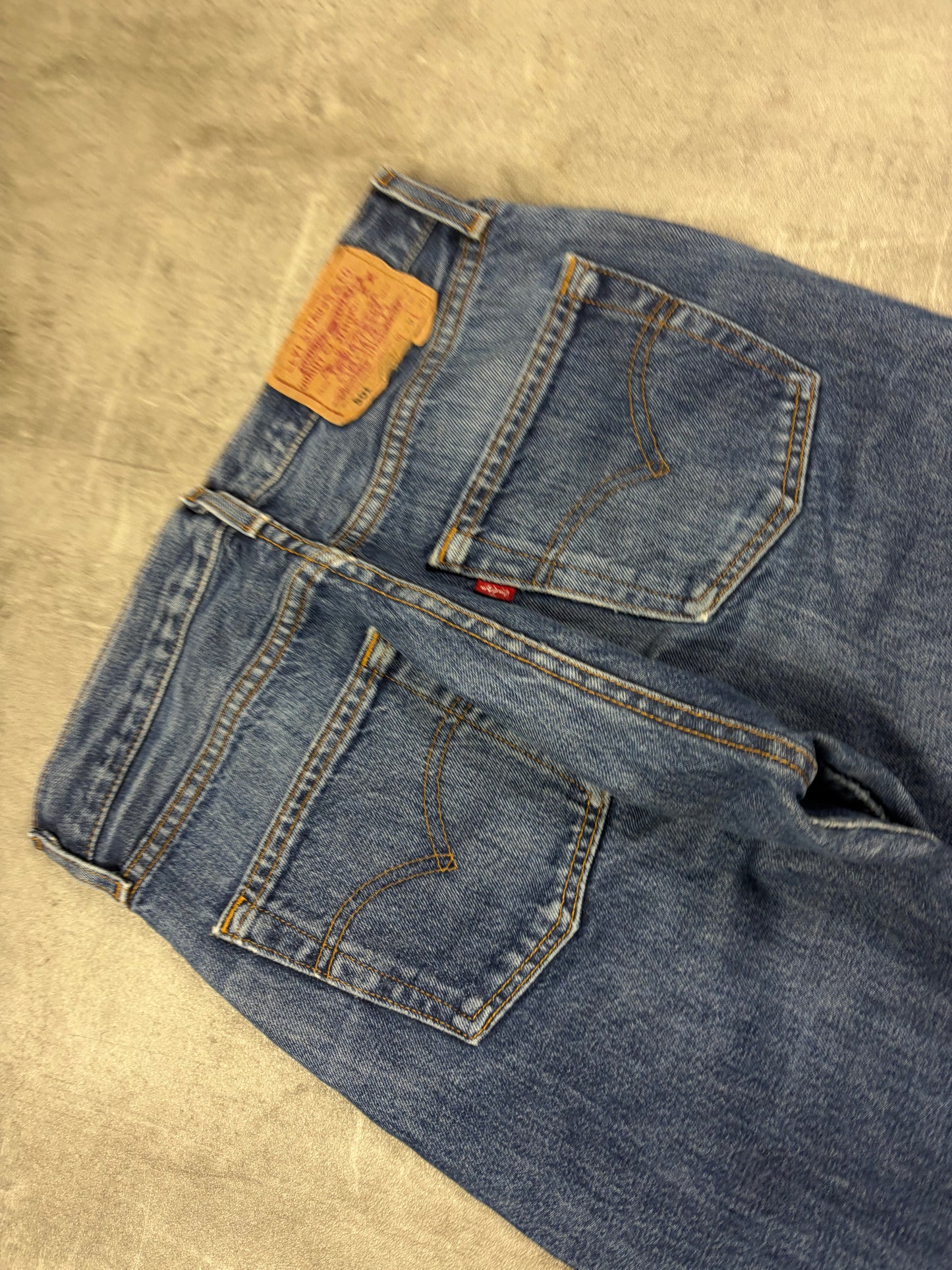 Levis 501 Straight Bootcut Jeans Herren Locker Casual
