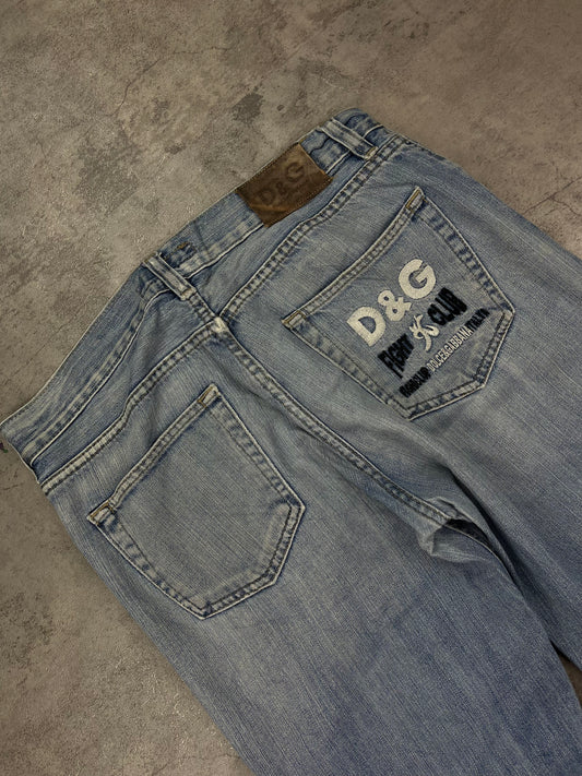 Vintage Dolce Gabbana D&G vintage Baggy Jeans Embroidered Distressed