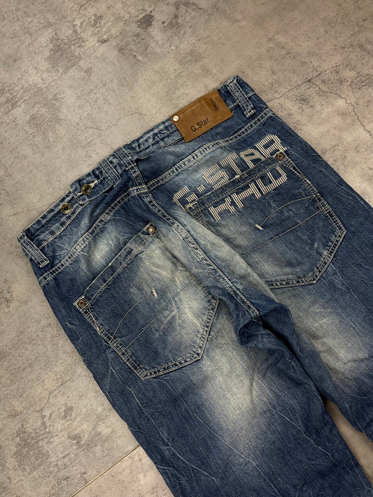 Vintage G-Star Embroidered Backprint Baggy Y2k Jeans