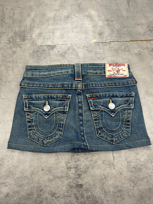 Mini Vintage True Religion Jeans Rock