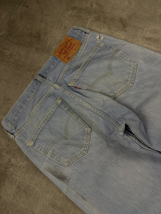 Levis 501 Straight Bootcut Jeans Herren Wide Leg