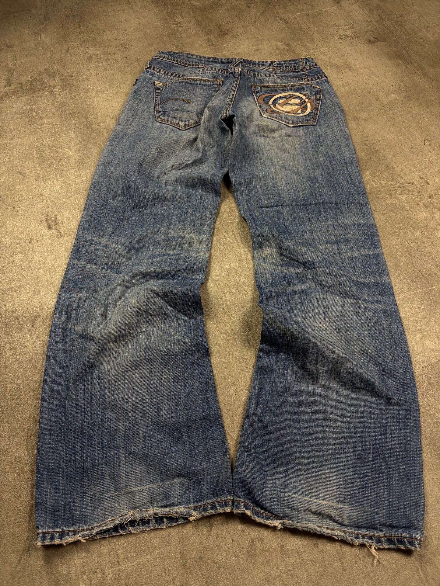 Embroidered g star Baggy Jeans Vintage Denim