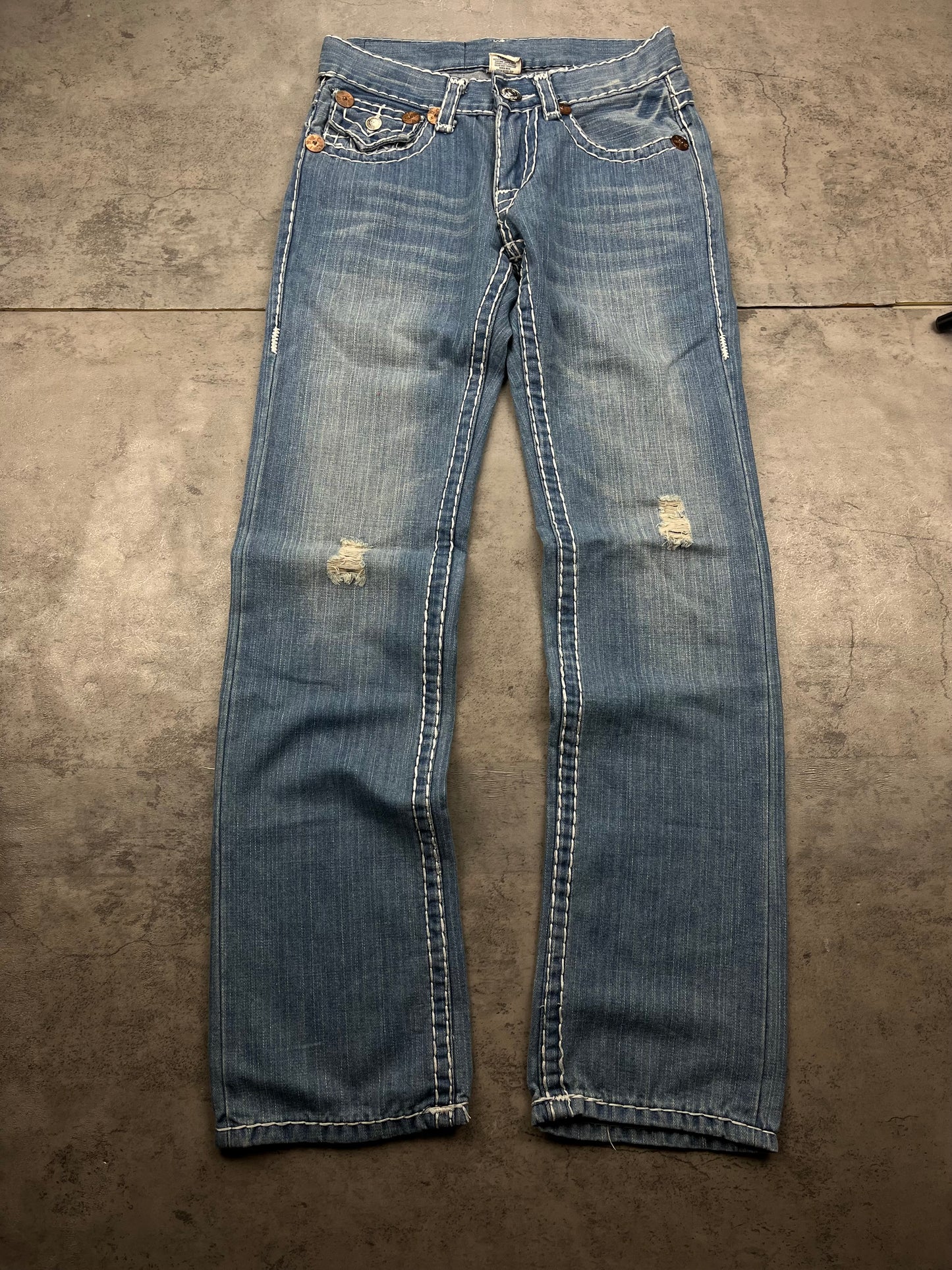 Vintage True Religion Straight Baggy Jeans Y2k