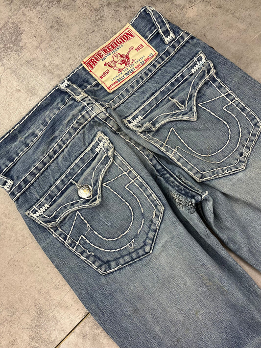 Vintage Y2k Bootcut Baggy True Religion Jeans