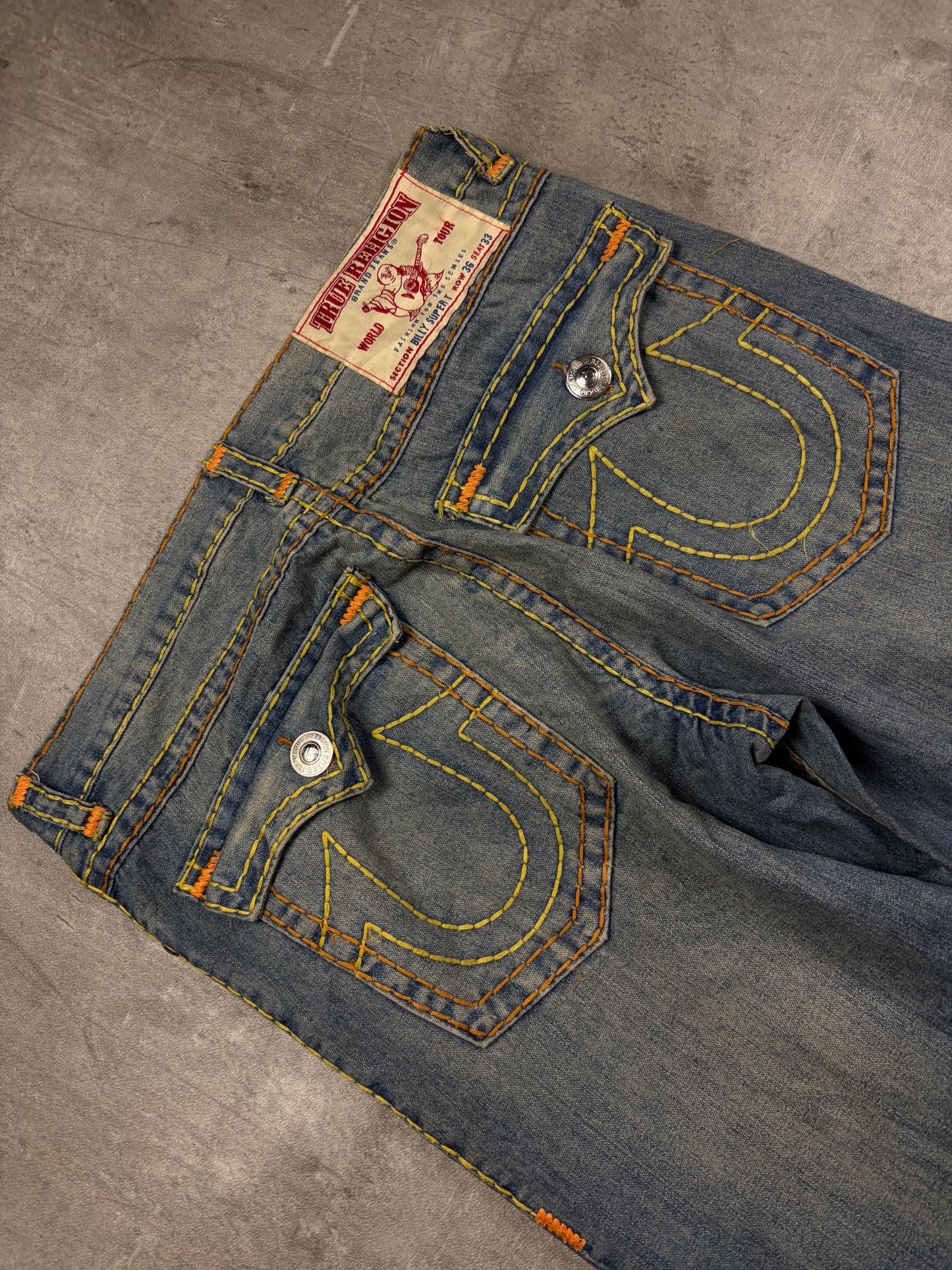 True Religion Flared Baggy Straight Y2k Jeans Vintage