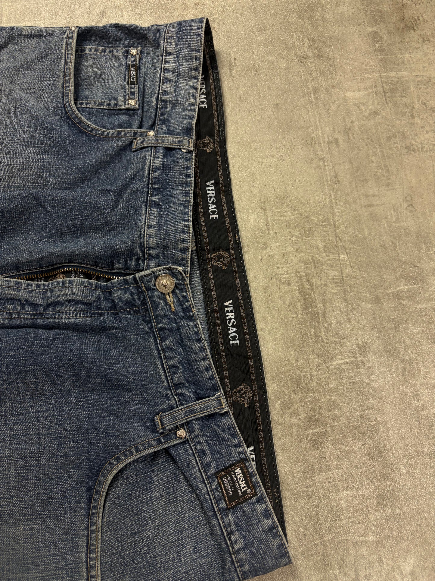 Versace Vintage Rare Baggy Jeans Pasha Style