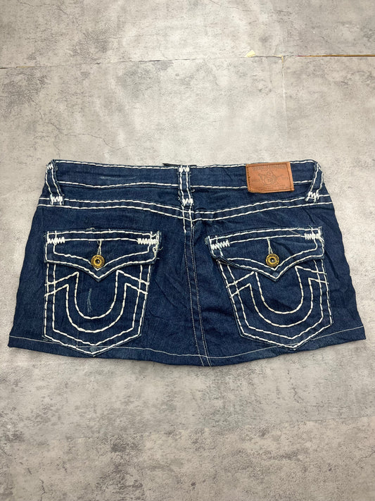 Mini True Religion Jeans Rock Vintage Y2k