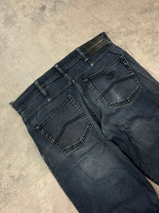 Vintage Armani Baggy Y2k Straight Jeans Denim Pasha Style