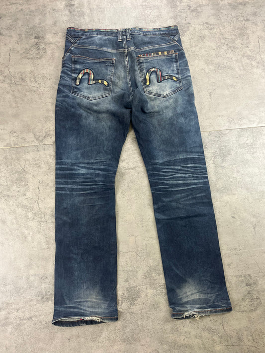 Vintage Y2k Evisu Straight Jeans W34