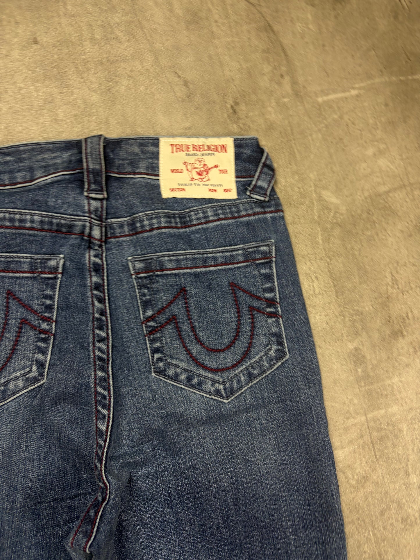 true religion vintage low rise bootcut denim