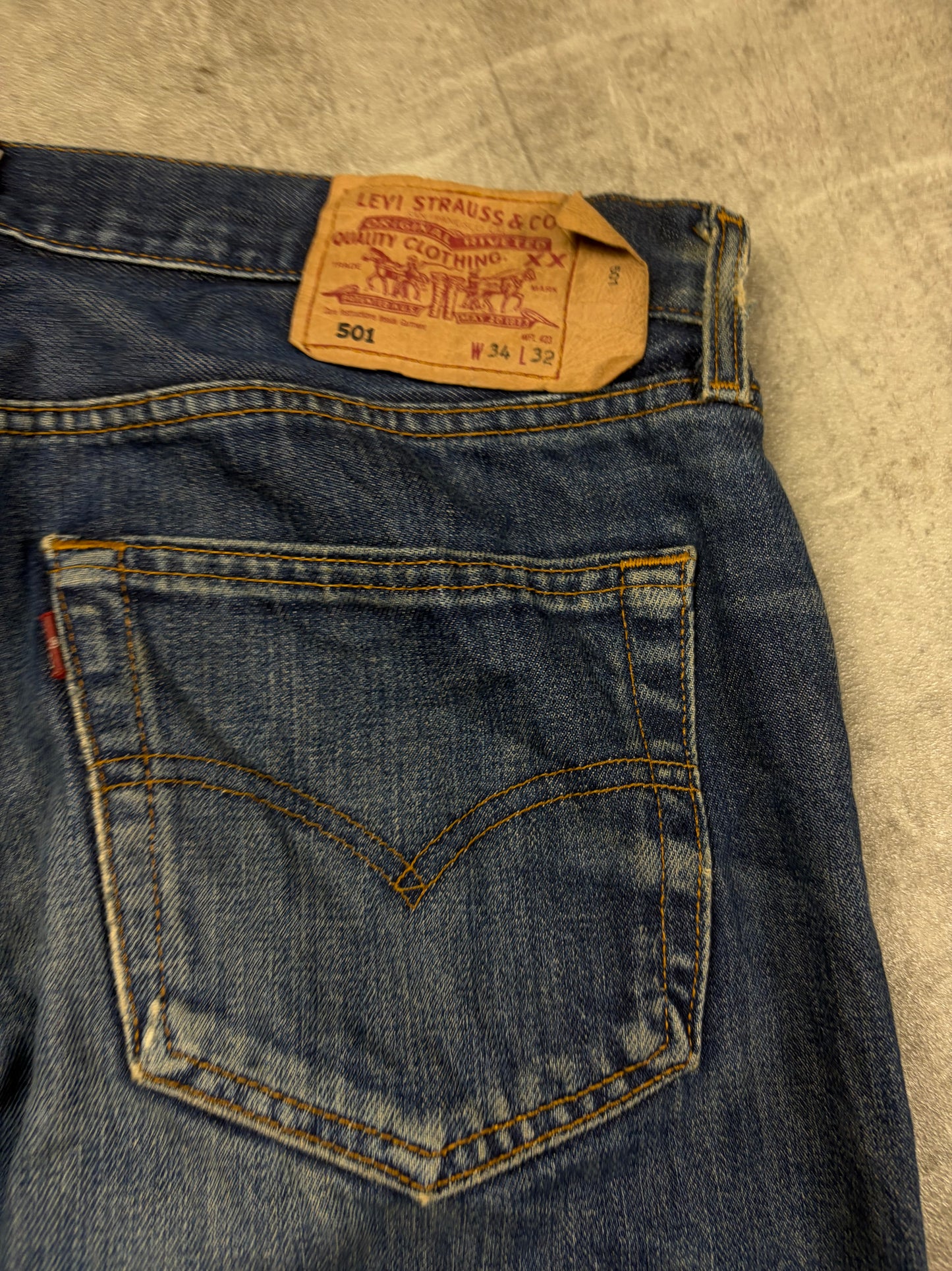 Levis 501 Herren Jeans Straight Bootcut Oversize Style