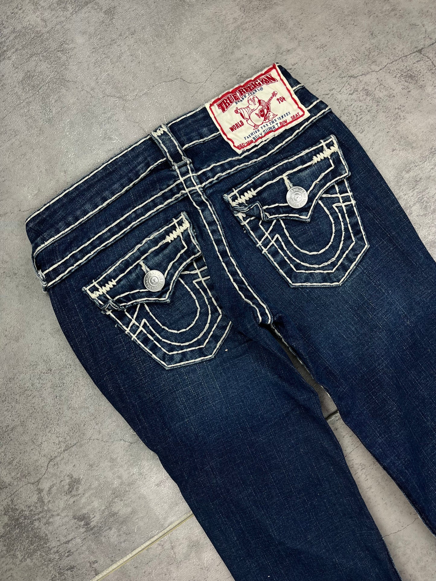 True Religion Low Waist Flared Denim Retro Y2K Bootcut Jeans