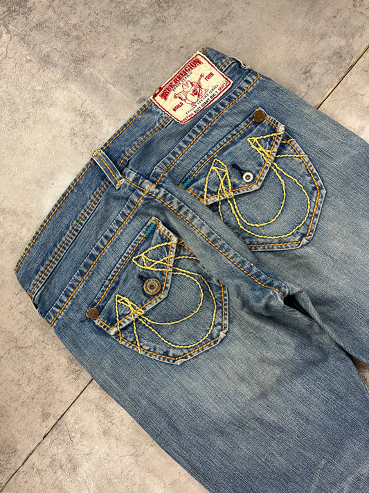 Vintage Y2k Bootcut Baggy Flared True Religion Jeans