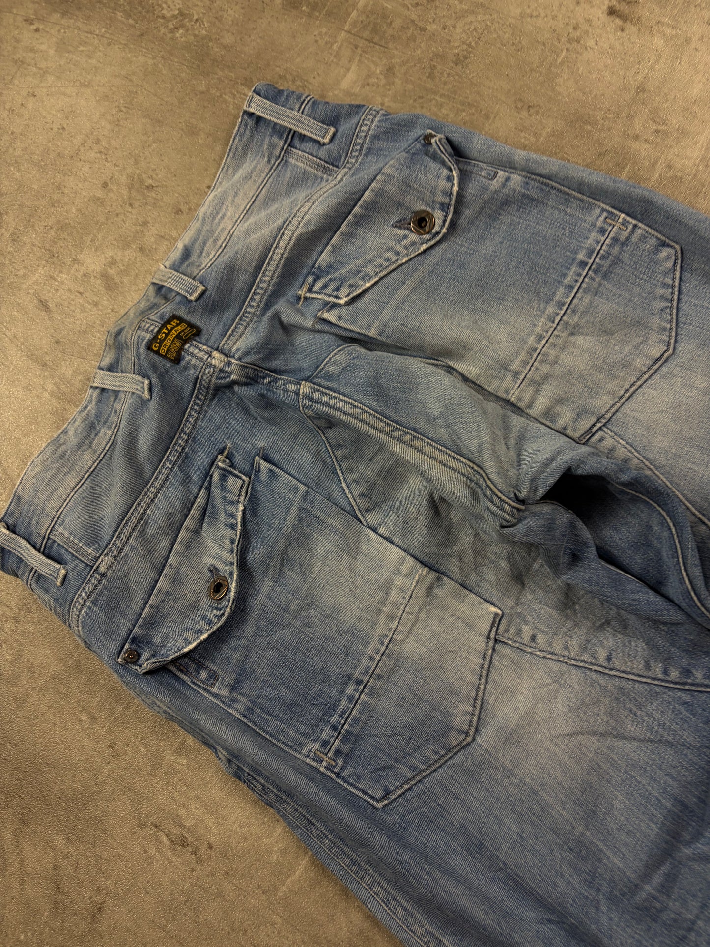 g-star jeans y2k backprint streetwear