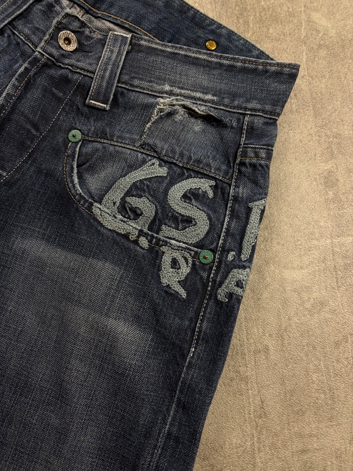 Vintage G-Star Embroidered Armani Baggy Jeans