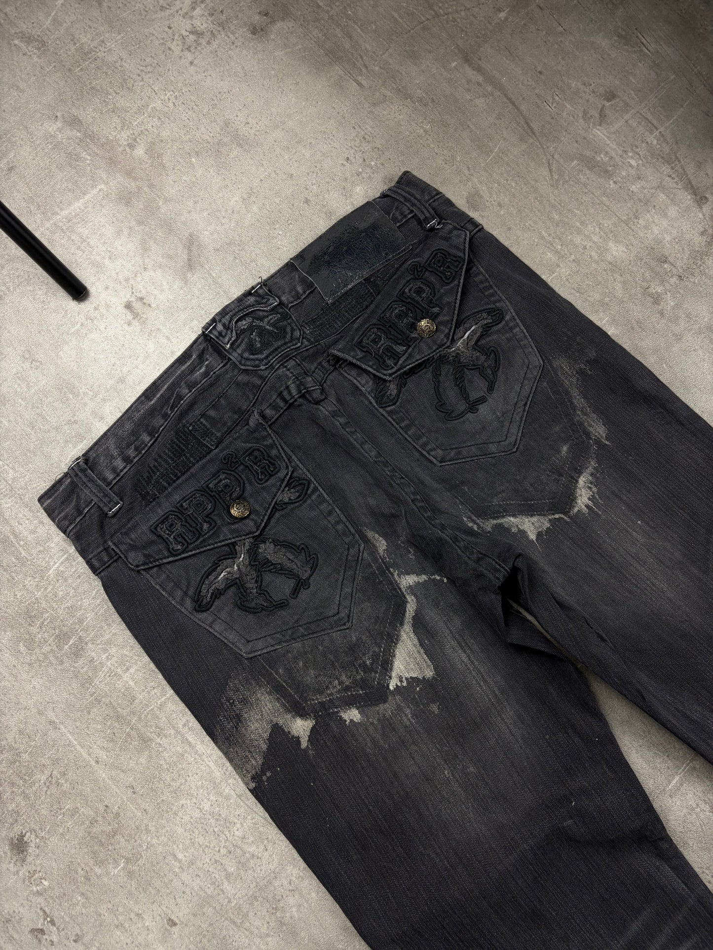 Vintage Opium Style Flared Mek jeans