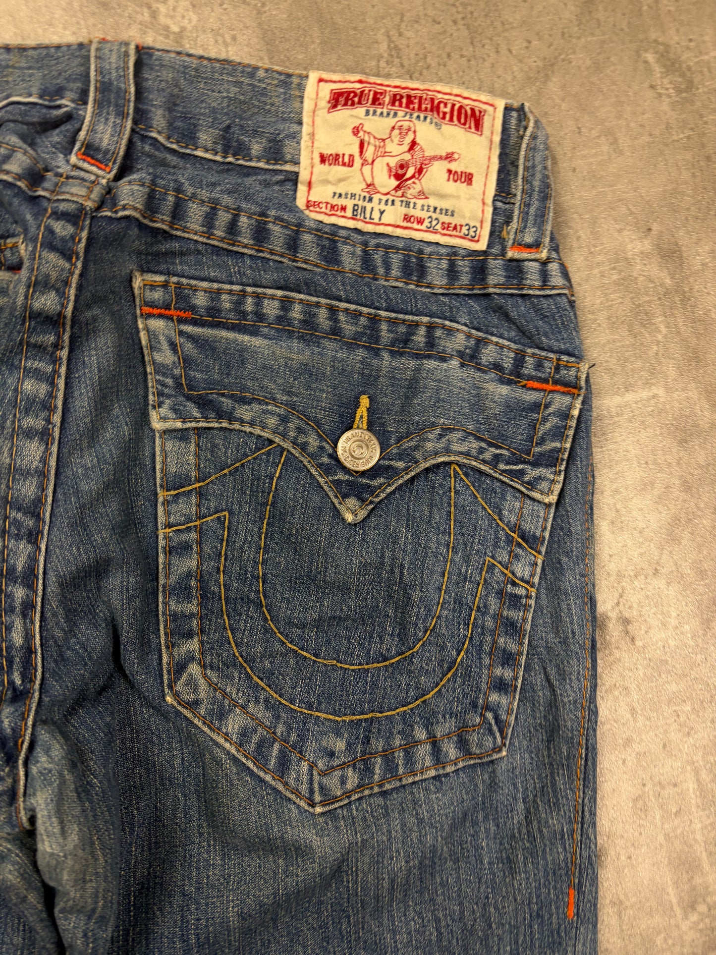 Vintage True Religion Straight Baggy Jeans Y2k