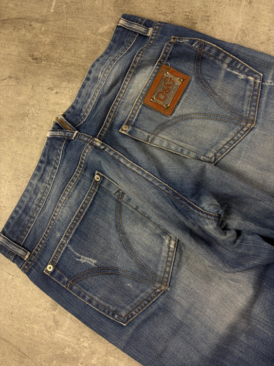 Dolce & Gabbana Y2k Straight Washed Jeans Pasha Style