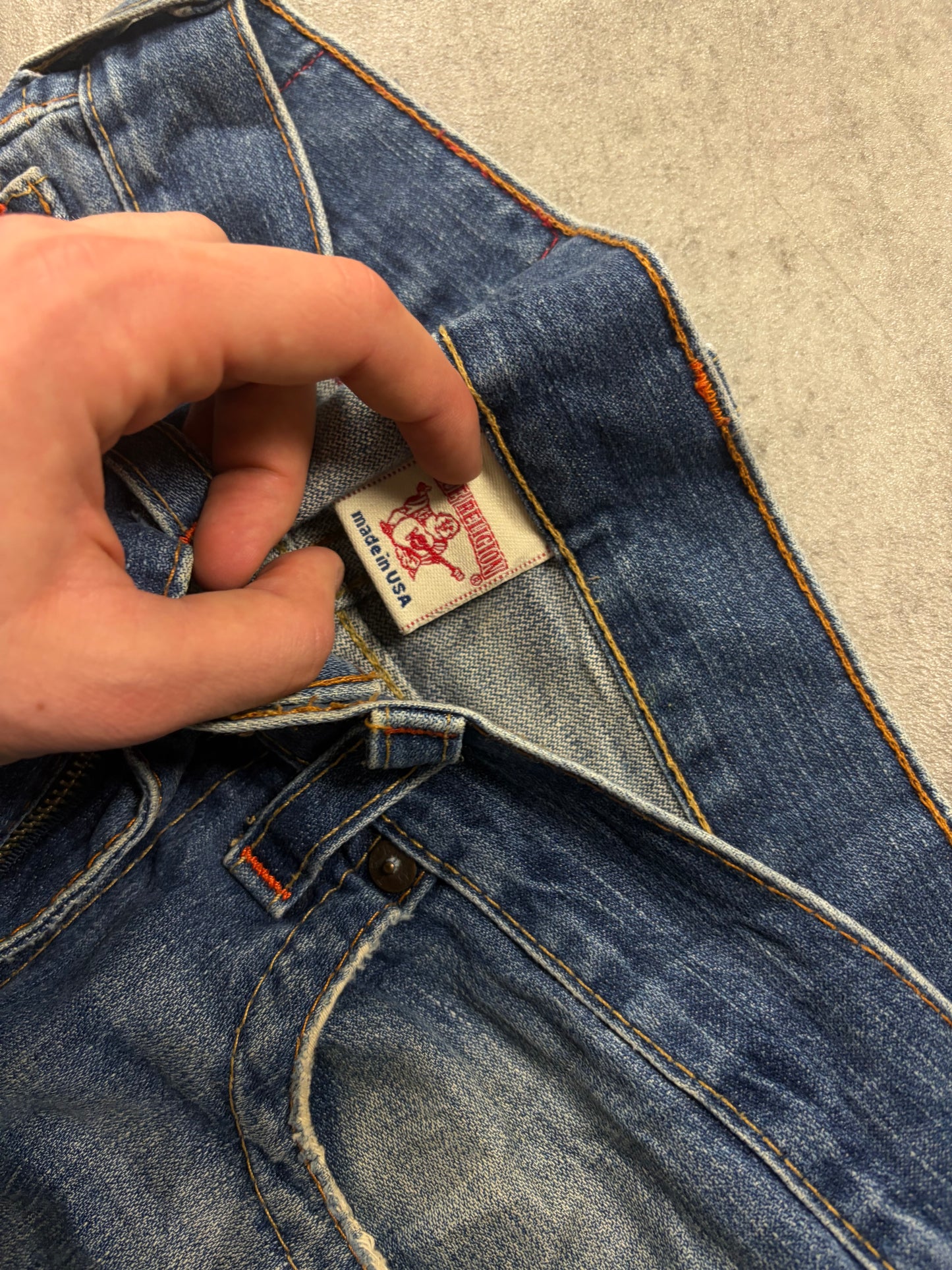 True Religion Flared Baggy Bootcut Jeans