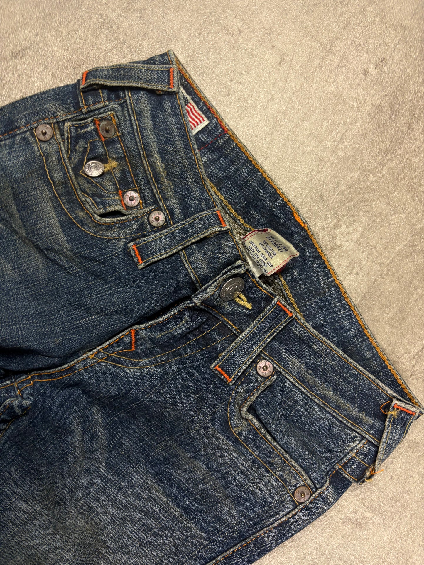 Vintage true religion lowrise flared lowwaist bootcut y2k jeans