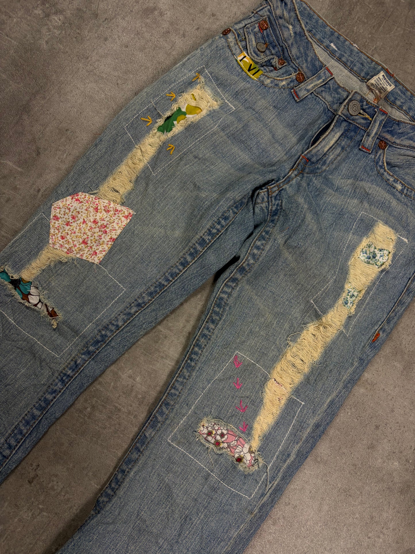 true religion jeans vintage flared low waist