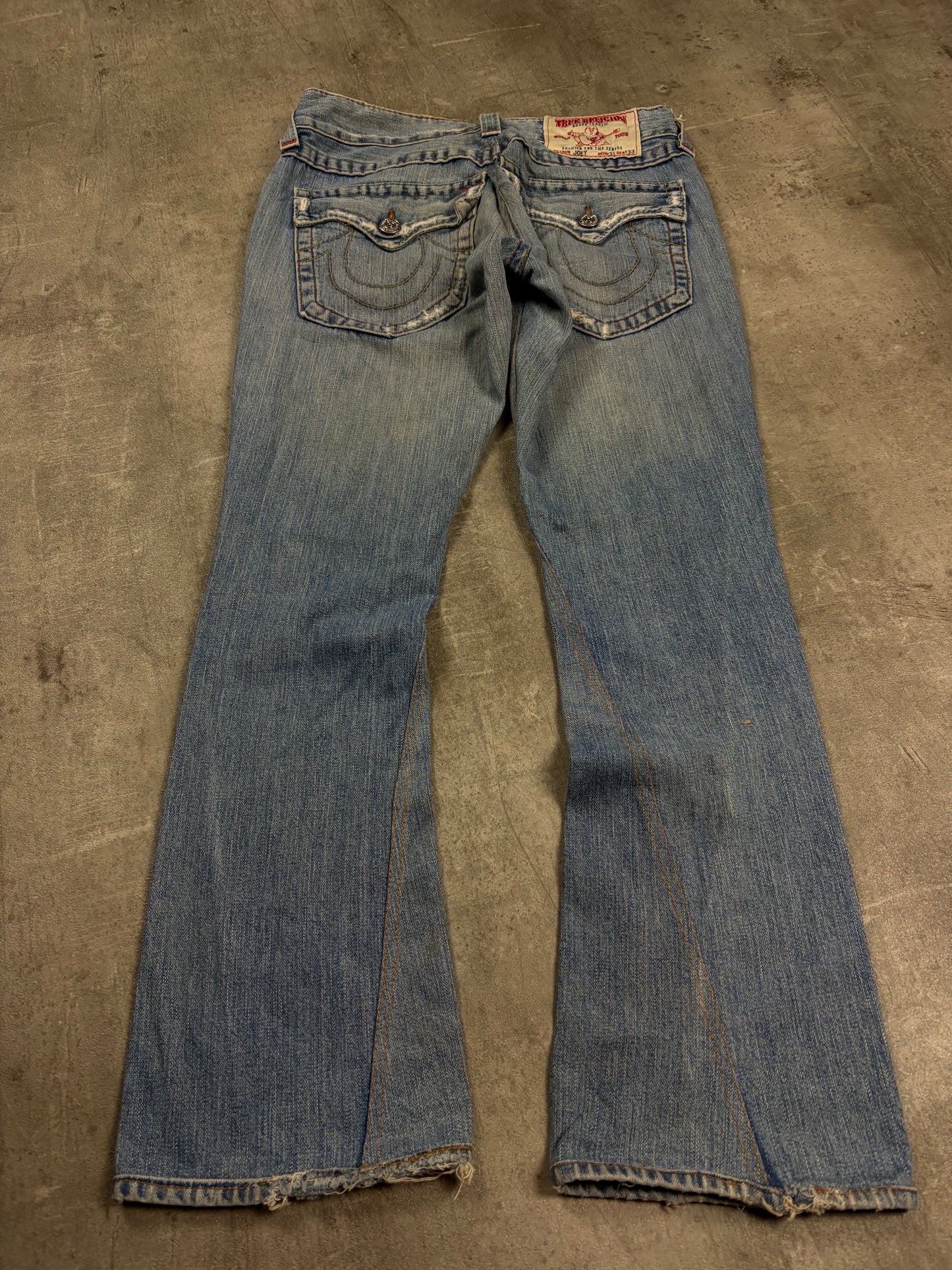 True Religion Flared Low Waist Jeans