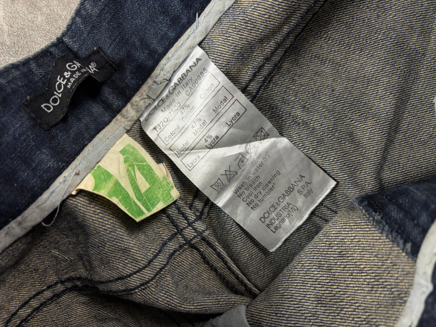 Rare Dolce & Gabbana Y2k Straight Fit Jeans Pasha Style