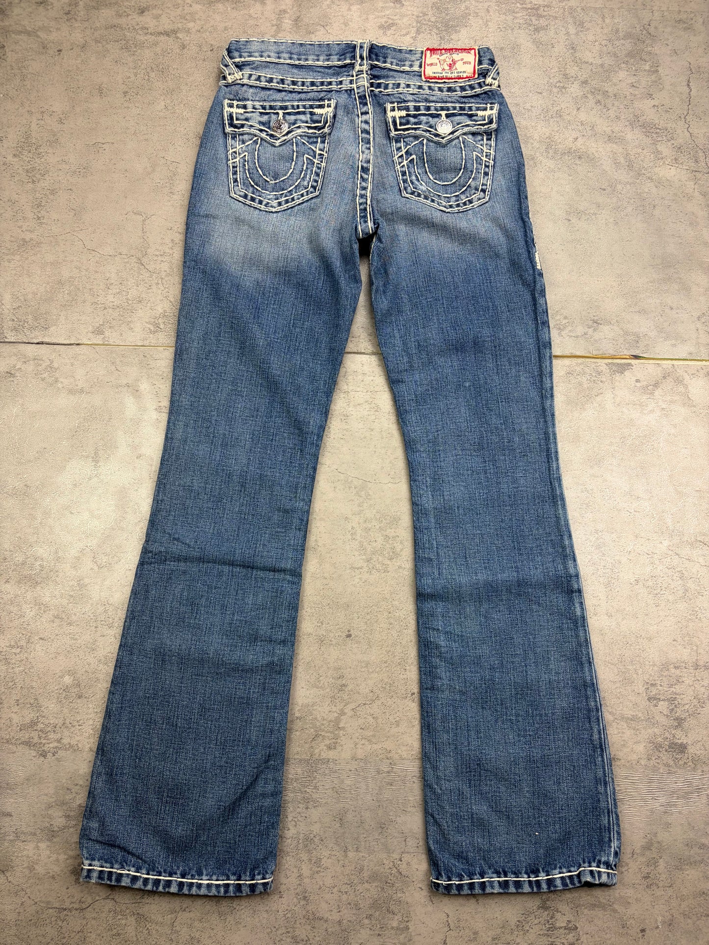 True Religion Bootcut Baggy Straight Jeans Y2k Vintage