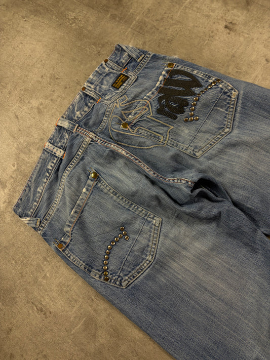 g-star jeans y2k backprint streetwear