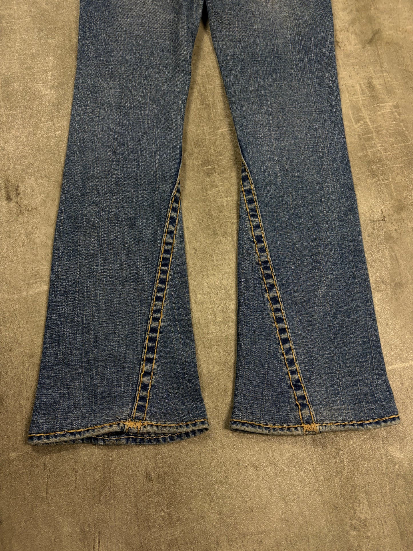 true religion jeans vintage low rise flared