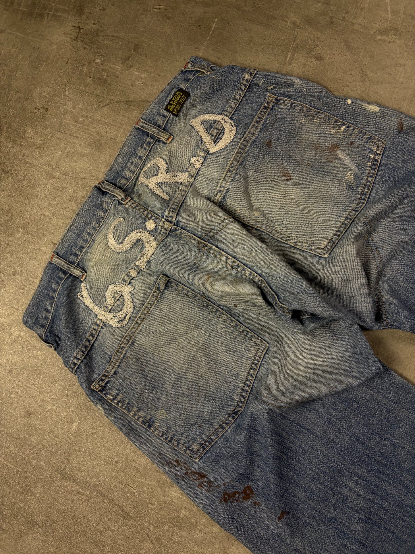 G star embroidered Y2k Vintage Jeans Pasha Style