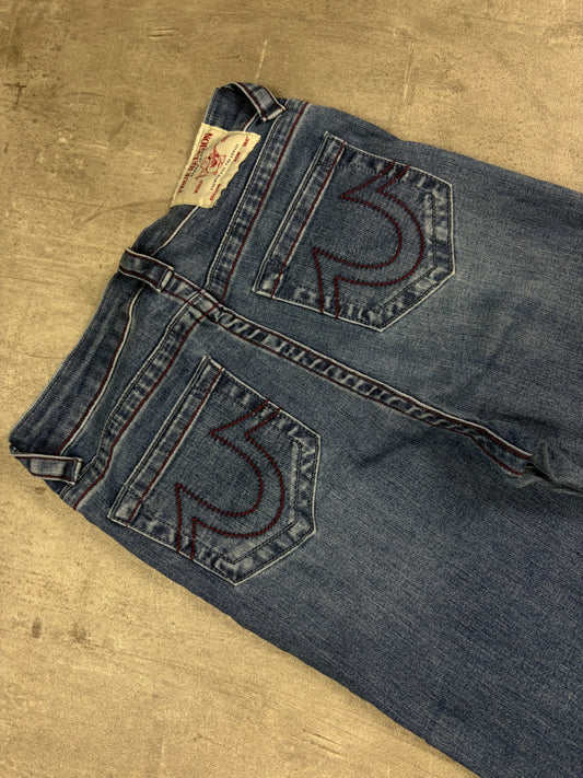 Vintage True Religion Low Waist Flared Jeans