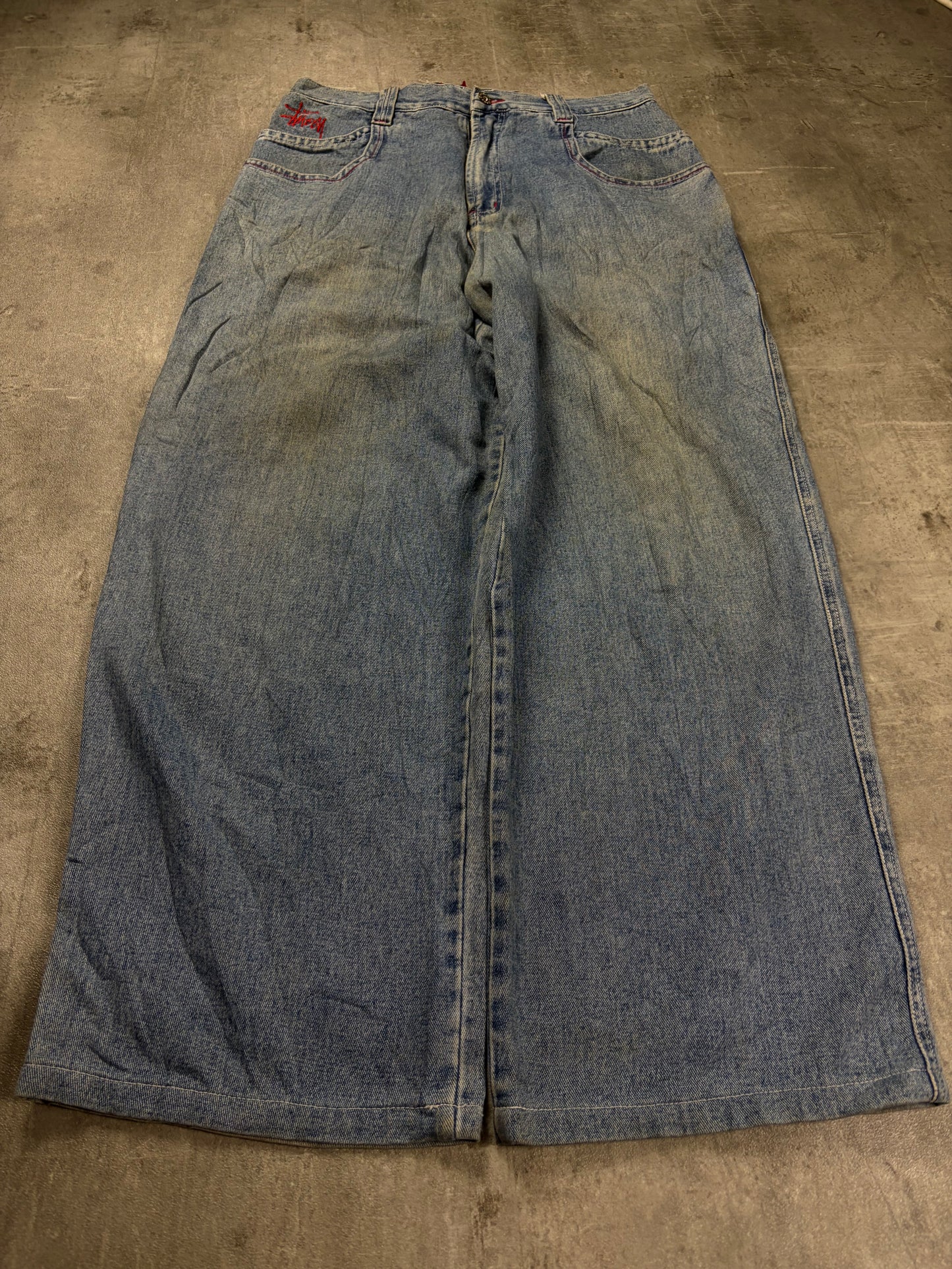 Stuss Y2k Baggy Hip HOP Jeans wie JNCO