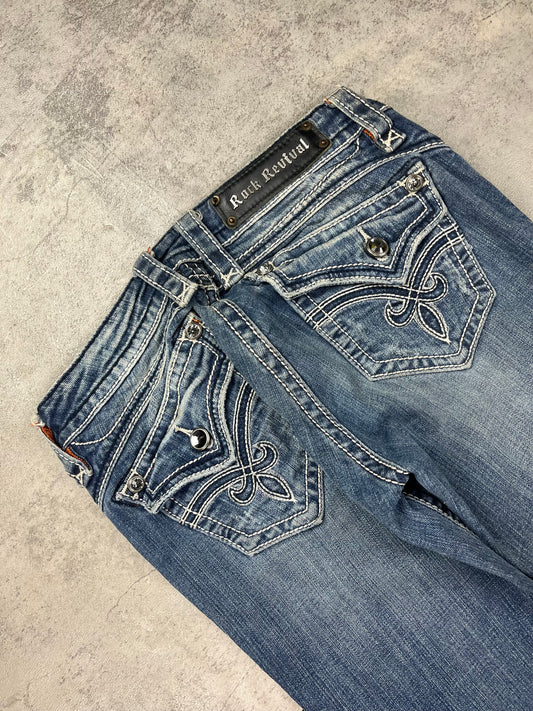 Vintage Lowwaist Rock revival Y2k Jeans