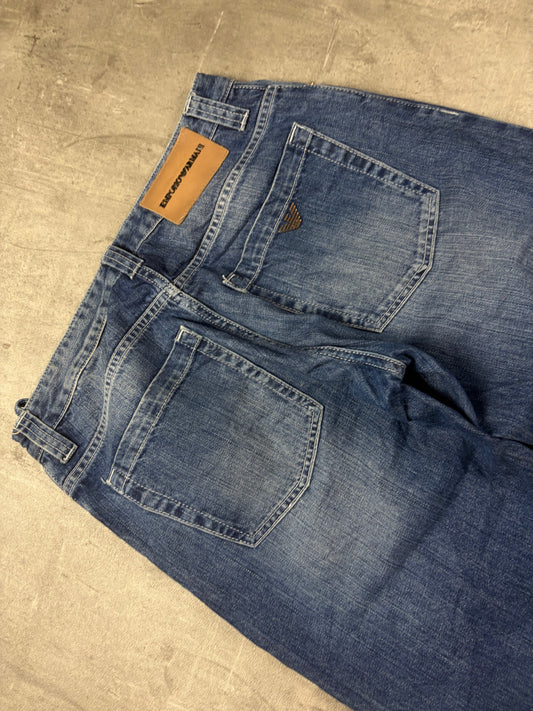Armani Y2k Vintage Baggy Straight Fit Jeans Pasha Style
