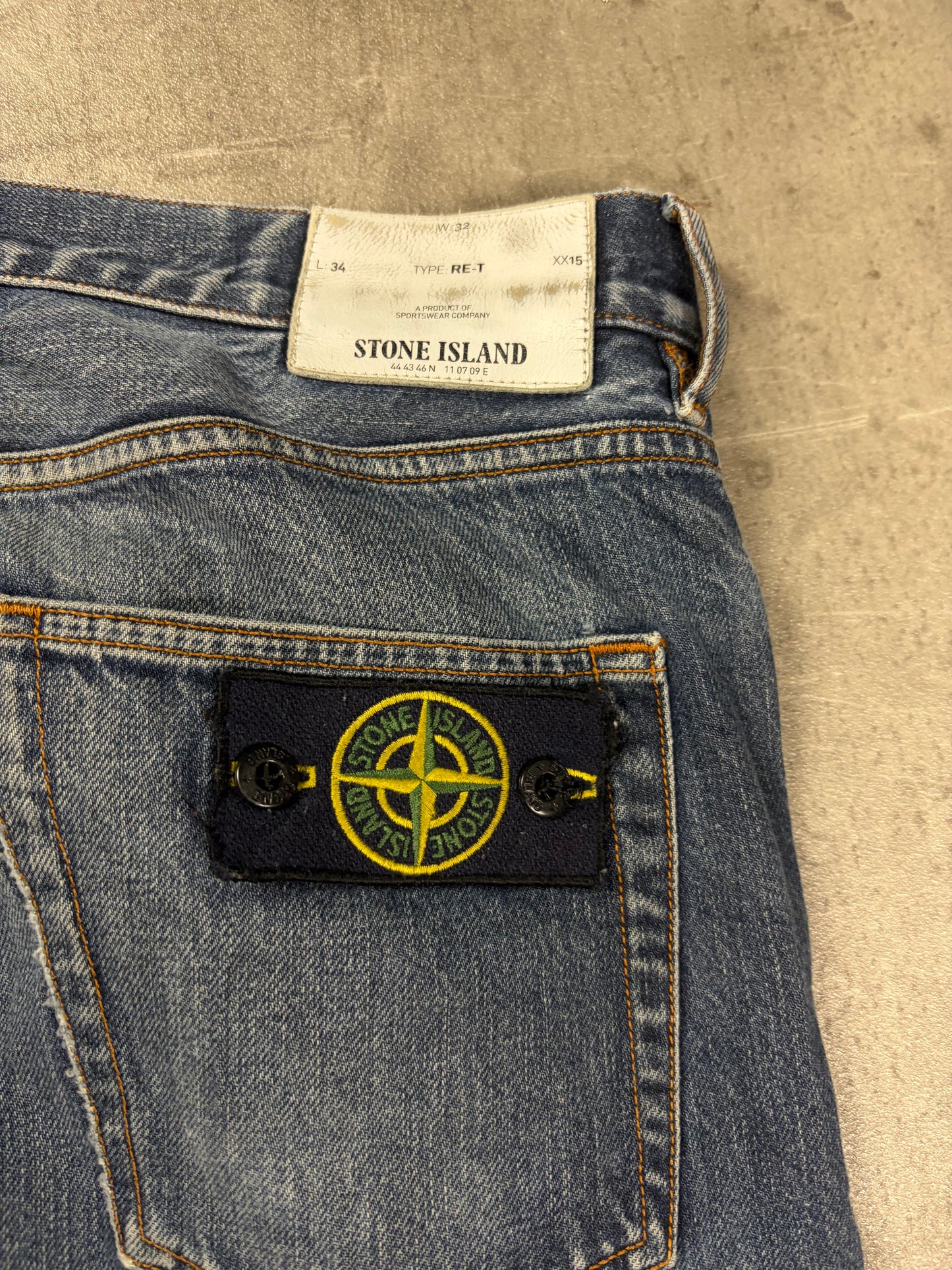 Stone Island Straight fit Vintage Denim