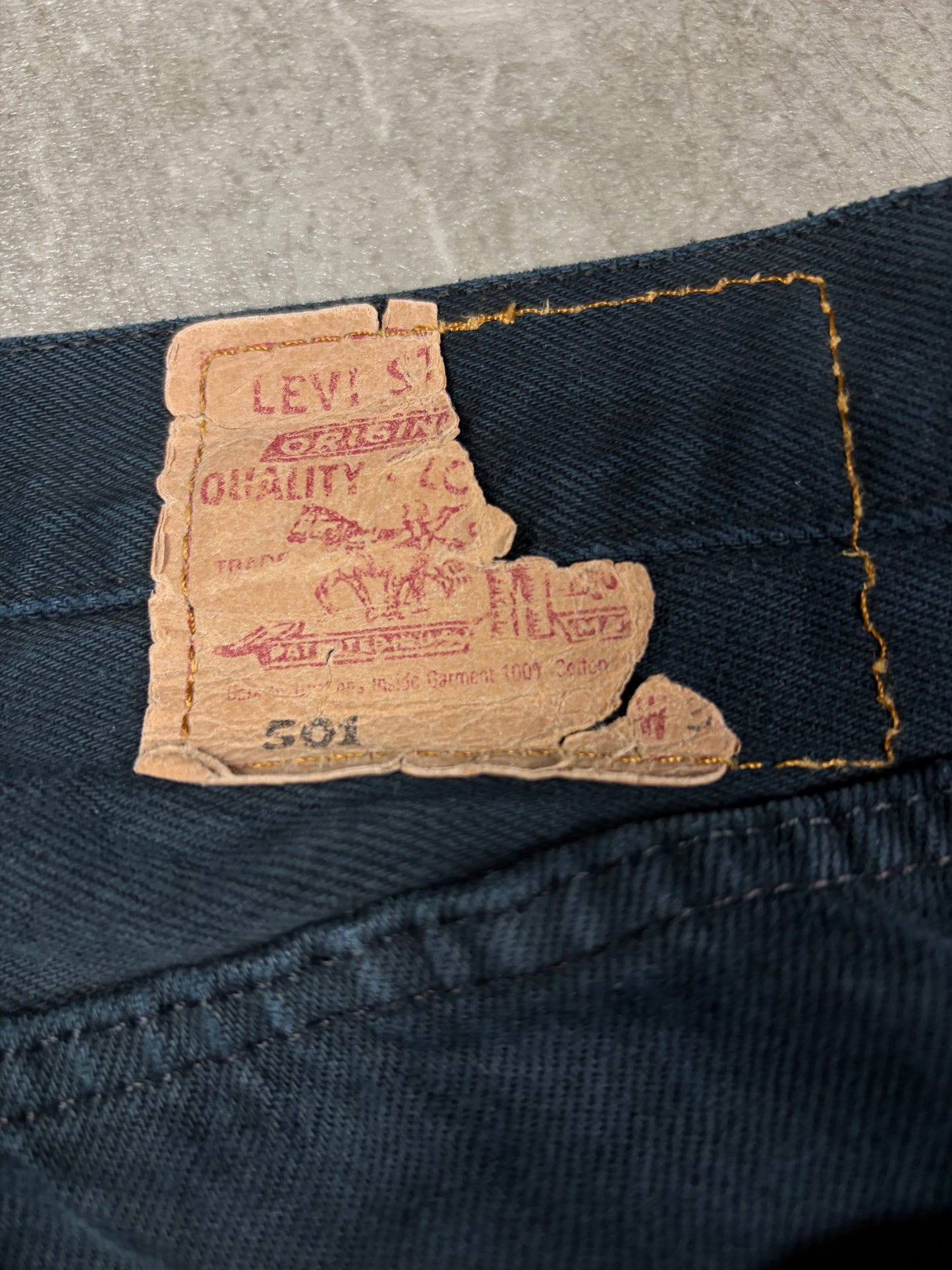 Levis 501 Straight Bootcut Jeans Herren Vintage Wash