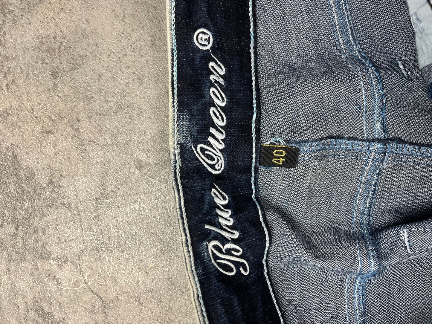 Vintage Y2k Blue Queen Lowwaist Bootcut Jeans